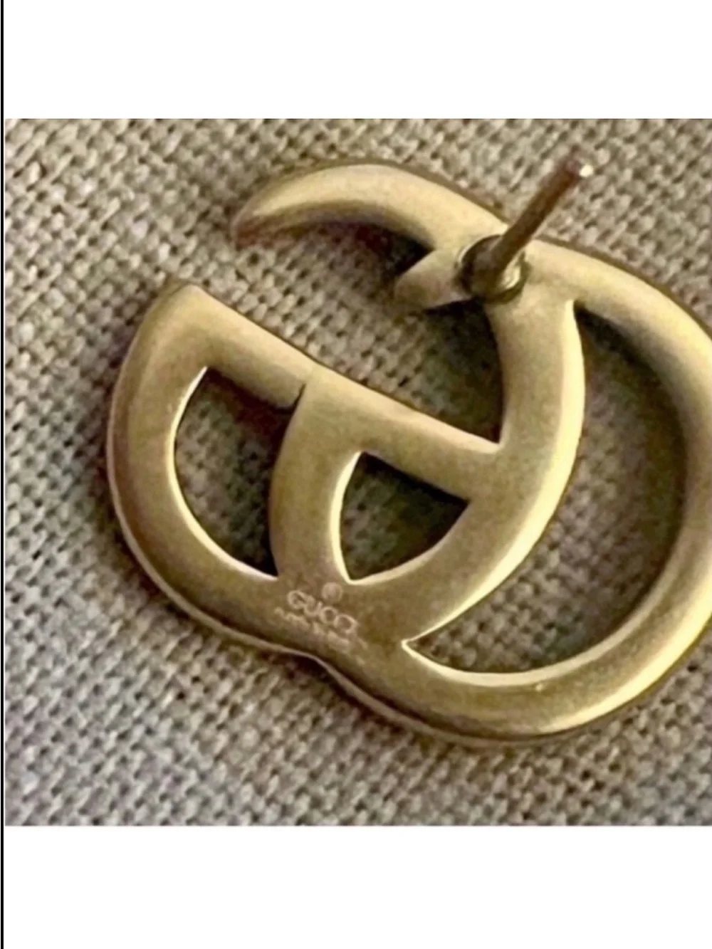 Gucci Double G Hair Pin in Gold-Tone Metal